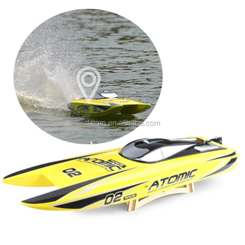 ATOMIC 79204R RCカタマラン 高速ボート ブラシレス 2.4GHz 防水 RTR