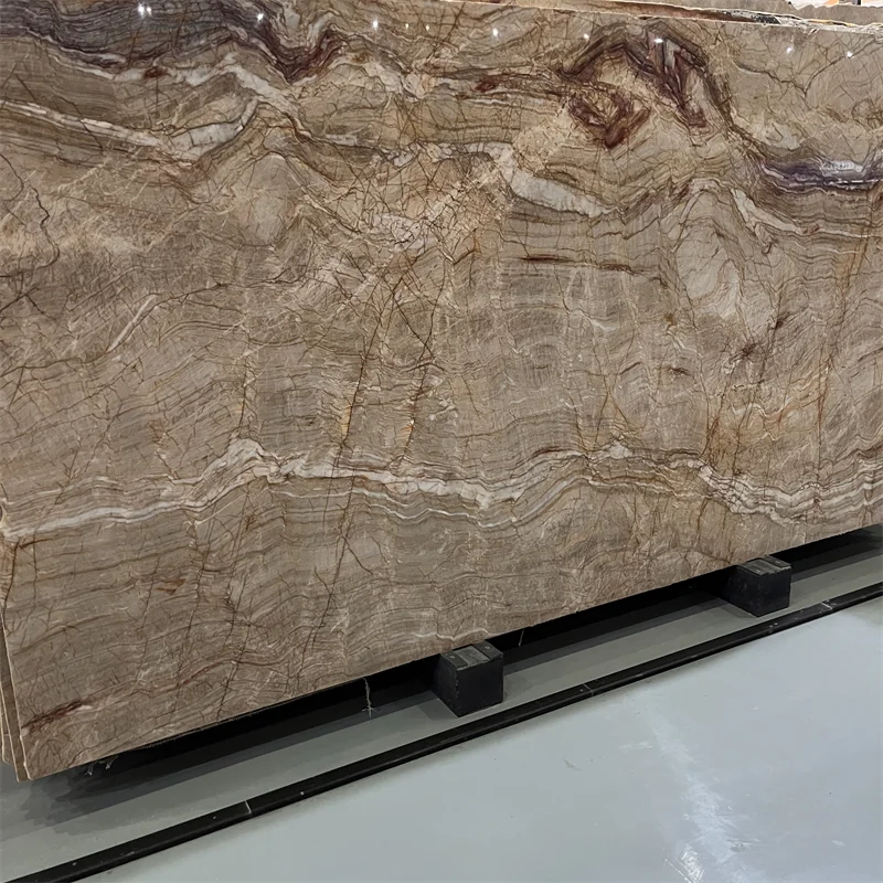 product brazil impression gold quartzite slab for kitchen countertop gold exotic stone wall tiles for hotel projects-1