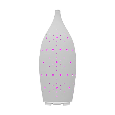 Elegant Customizable Aroma Diffuser Machine Ceramic Cover Screen Electric Office Essential Oil Atomizer French Tabletop