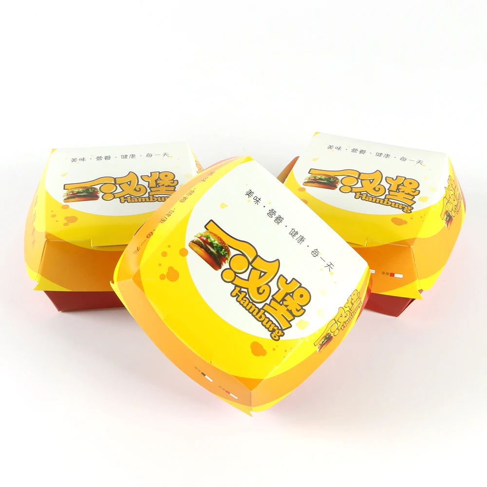 kraft frozen food Tray custom Disposable big Paper take Away Food Packaging Burger Packaging Corrugated Brown Pizza Box