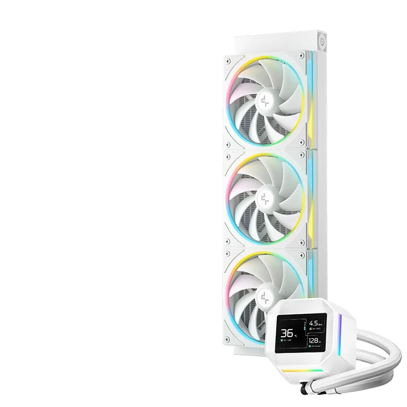 DeepCool LM360 White Water Cooled CPU Cooler - 360mm Liquid