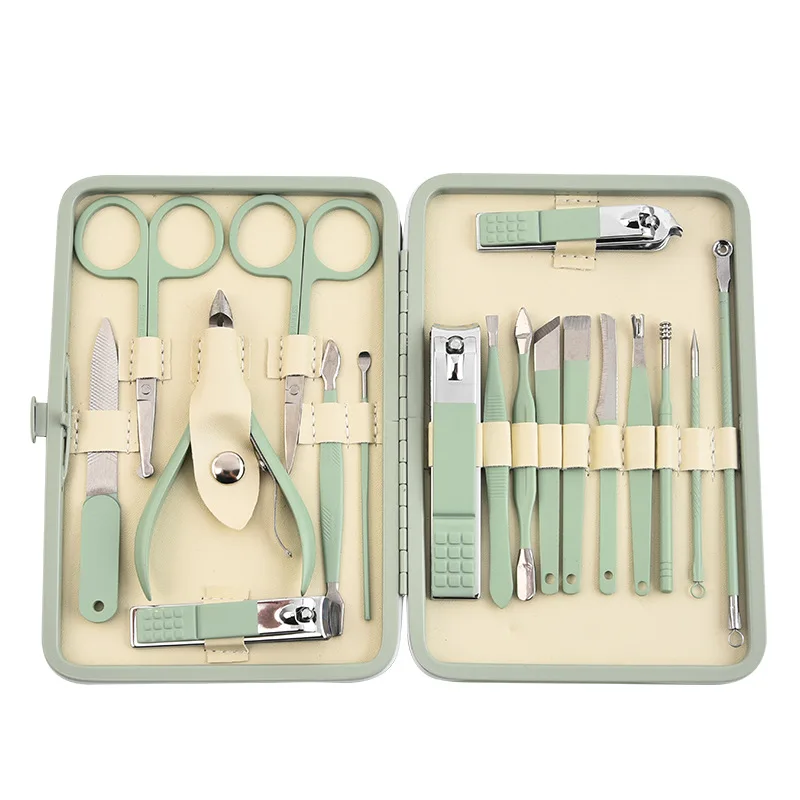 New Type Hot Sale 18 Pcs Nail Care Tools And Equipment Luxury Nails Kit Tool  - Buy Nails Kit Tool,Luxury Nails Tool Kit,Nail Care Tools And Equipment  Product on 
