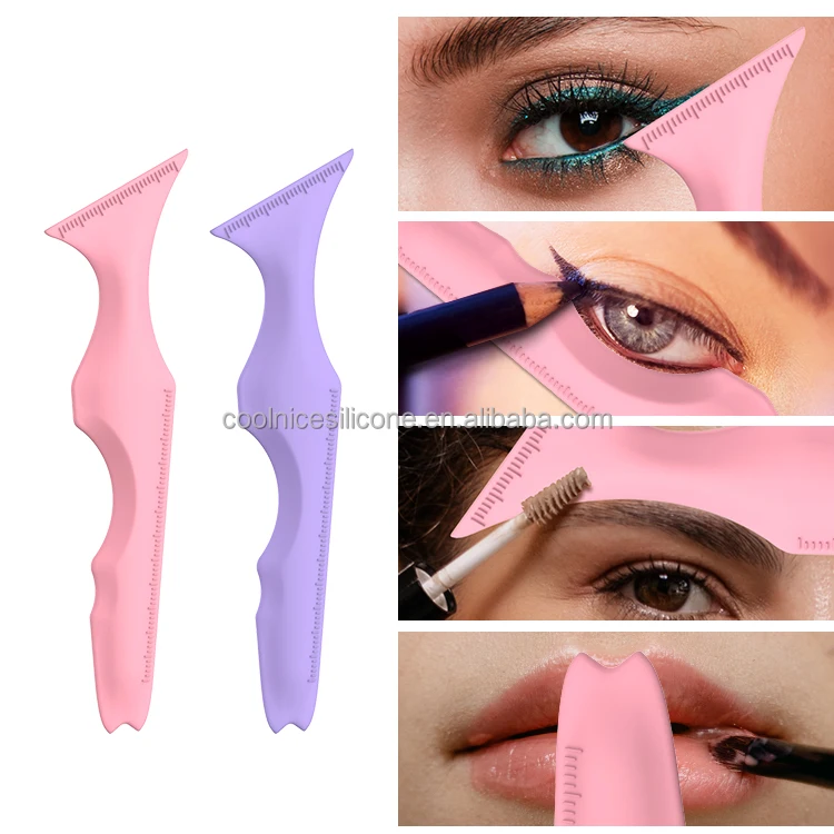 Diy Template Makeup Tool Eyebrow Eyeliner Ruler Stencils Maquiagem