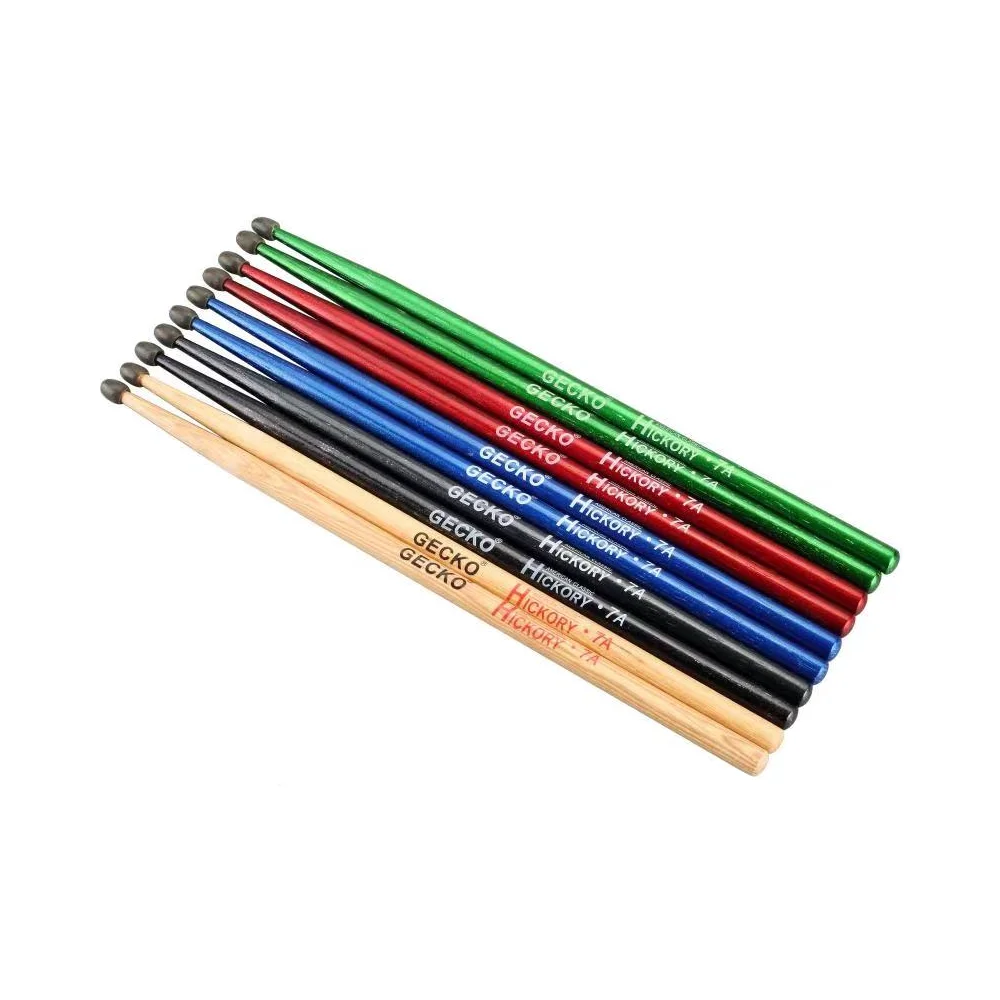 GECKO 7A барабанная палочка капля воды Acron головка молотка Североамериканская деревянная hickory