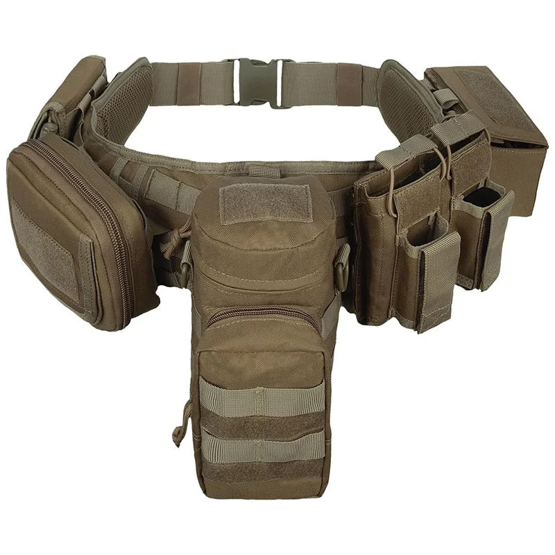 Wholesale Premium Multi Function Lightweight Tactical Battle Belts Duty Belt Premium Detachable Utility Wear-resistant Belt Set