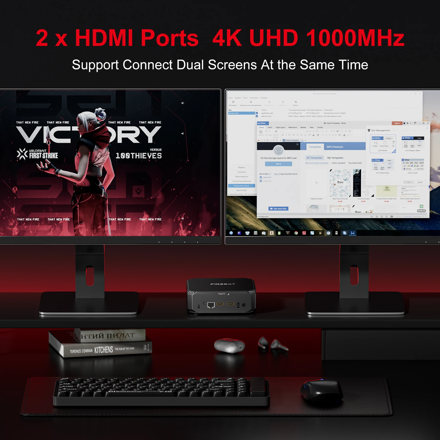 FIREBAT AK2 N150 Minipc - 512GB SSD, 16GB RAM, Dual Band Wifi5