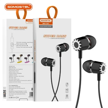 SOMOSTEL SMS-CS07 Hot sale 2022 China mobile accessories auriculares wholesale Earphones accessories In Ear Headphone