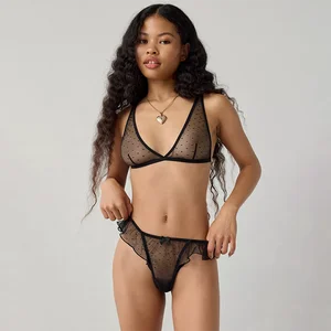 Wholesale Sexy Underwear with Sheer Opera Gloves Longline Underwire Support Women Lingerie for Lady Sexy Panties Sexy Underwear