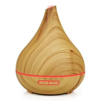 Simple Style Aroma Diffuser Wood Grain Humidifier Intelligent Purifier Black Good Household Non Electric Diffuser Made in China