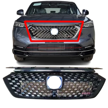 Car RS style front center grille for hr-v HRV 2021 2022