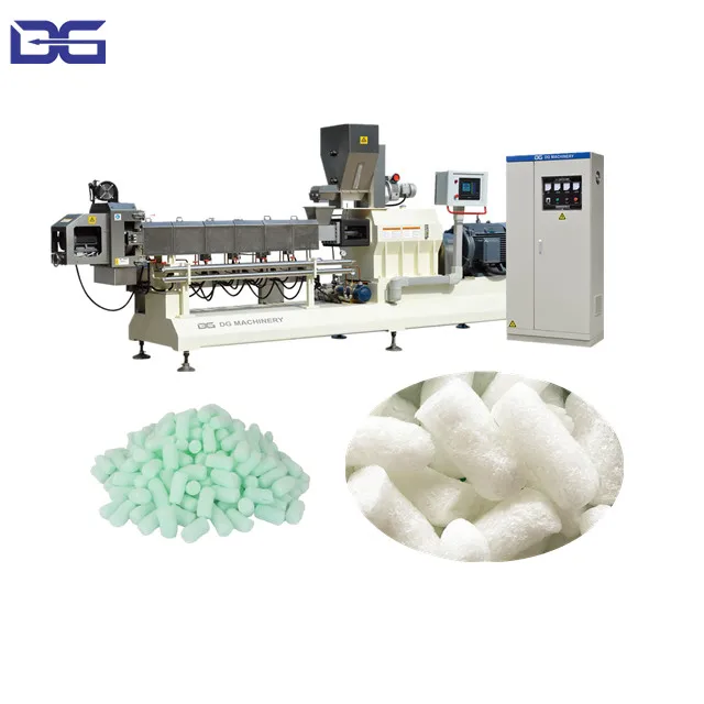 Biodegradable Packing peanuts Foam Making Machinery Starch Packing peanuts Production Line Manufacturer in China Low Price