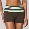 brown stripesshorts
