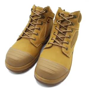 Yellow Lightweight Safety Work Boots Comfortable Steel Toe Sneakers Breathable Slip-Resistant and Puncture Proof Roofing Shoes