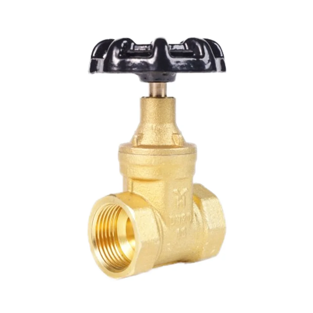 High-Temperature Manual Brass Control Gate Valve 1/2\" & 4\" Brass Copper Thread Ball Structure for Water Use details