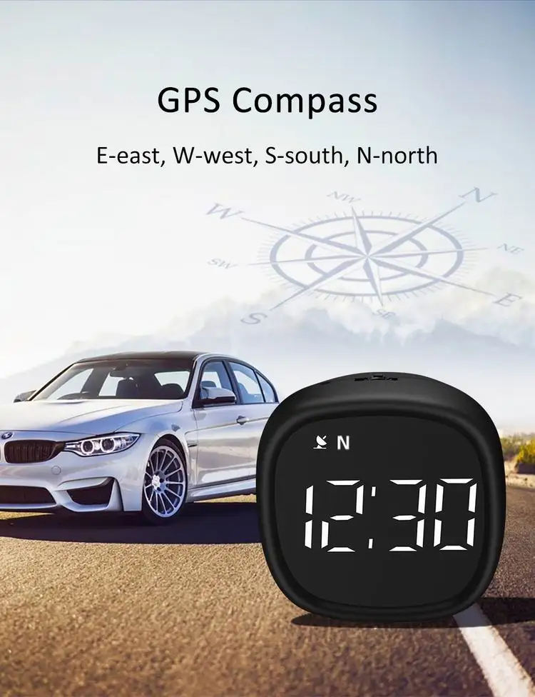 Car Hud 2022 OEM Low Cost GPS Car Speedometer 5V DC Digital Car Head Up Display Speed Show for Universal Car