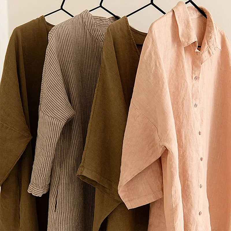 High Quality Design Service 100% Pure Linen Dress Hemp Clothing Manufacturers Custom Flax Cotton Linen Clothing for Women