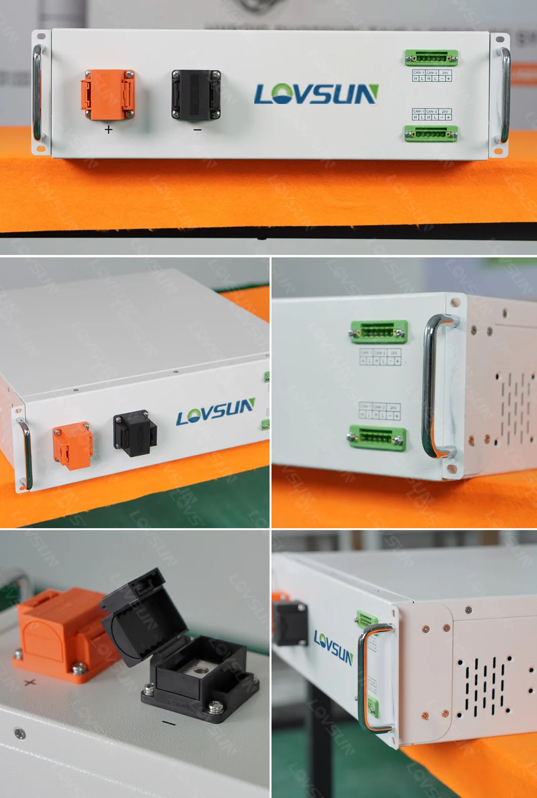 Lovsun High Voltage Stackable Lifepo4 Battery 409V 30kWh 40kWh 100Ah Solar Battery Storage System Lifepo4 Phosphate Battery details