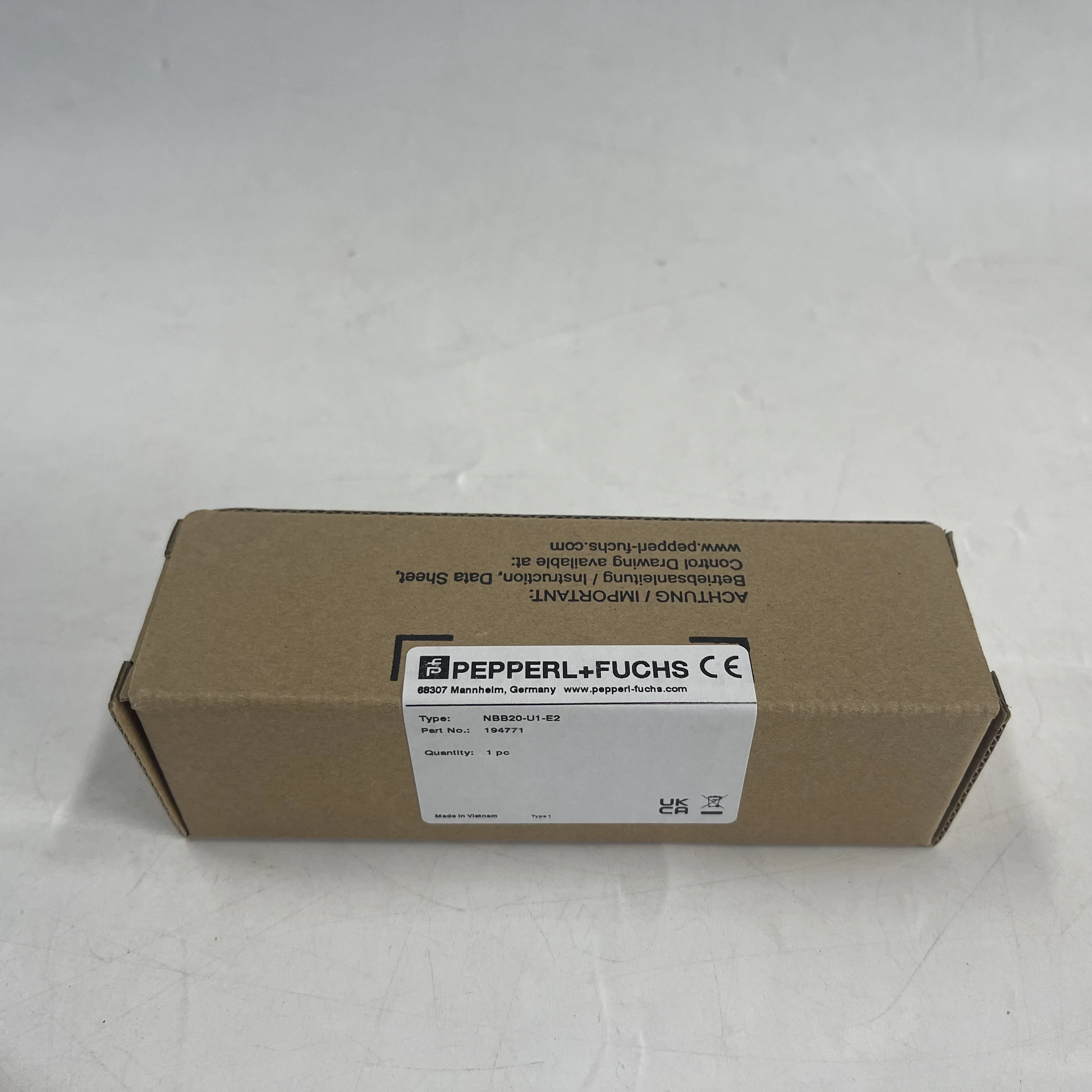 PEPPERL+FUCHS Proximity Sensor NBB20-U1-E2