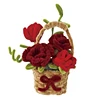 CRIMSON VELVET BASKET