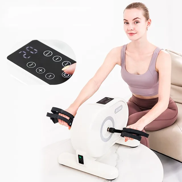 Mini Electric Cycle Training Arms Legs Foot Rehabilitation Workout Indoor  Pedal Exerciser Physical Therapy Dual Exercise Bike