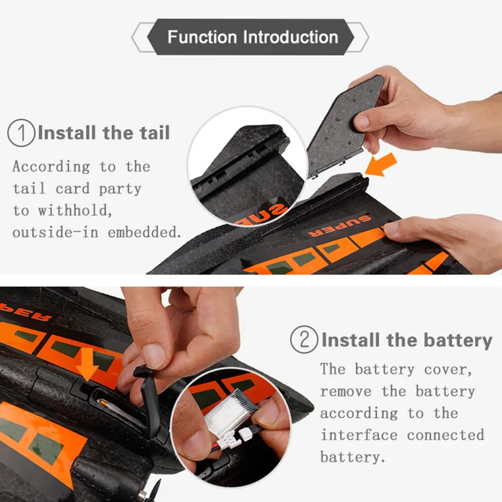 AiJH FX815 Rc Glider Remote Control Aircraft Spaceship 2.4GHz EPP Foam Remote Control Aircraft Rc Plane