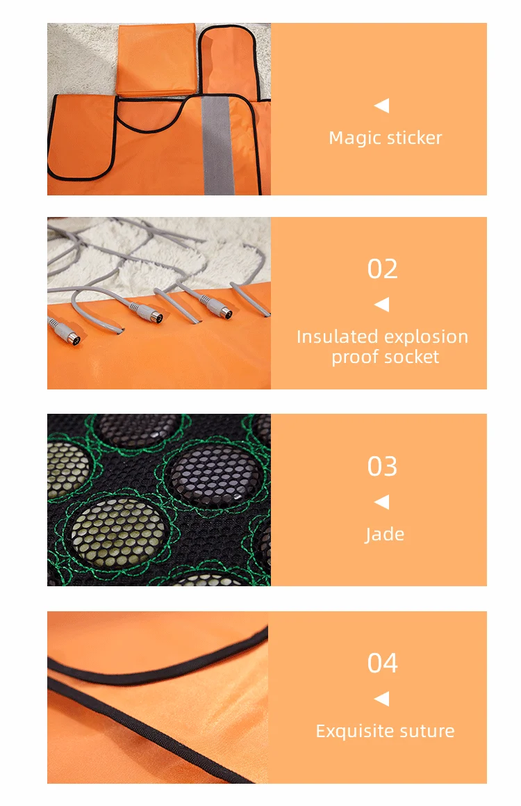 3 Zone Heating Relieve Soreness Metabolism Jade Tourmaline Embedding