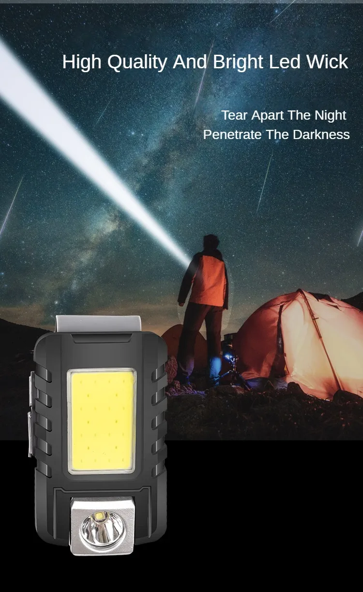 Led Night Running Light Usb Rechargeable Mini Camping Lamp Portable