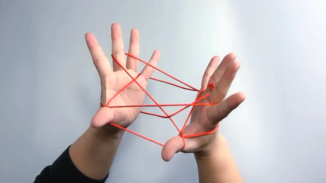 Classic Cats Cradle String Game Finger String Fancy Family Game Elastic