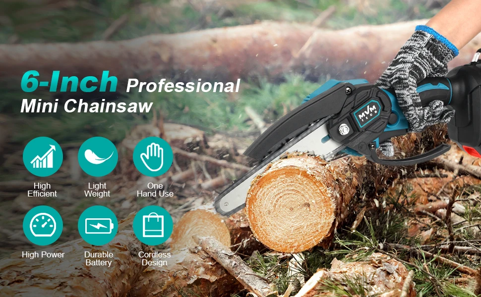 Wholesale 21V 24V 48V Cordless Mini Battery Chainsaw Wood Cutting Machine  Factory Price Industrial Grade