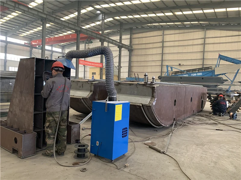 Customized Size Modular Container Pontoons excavator Platforms Barges From China