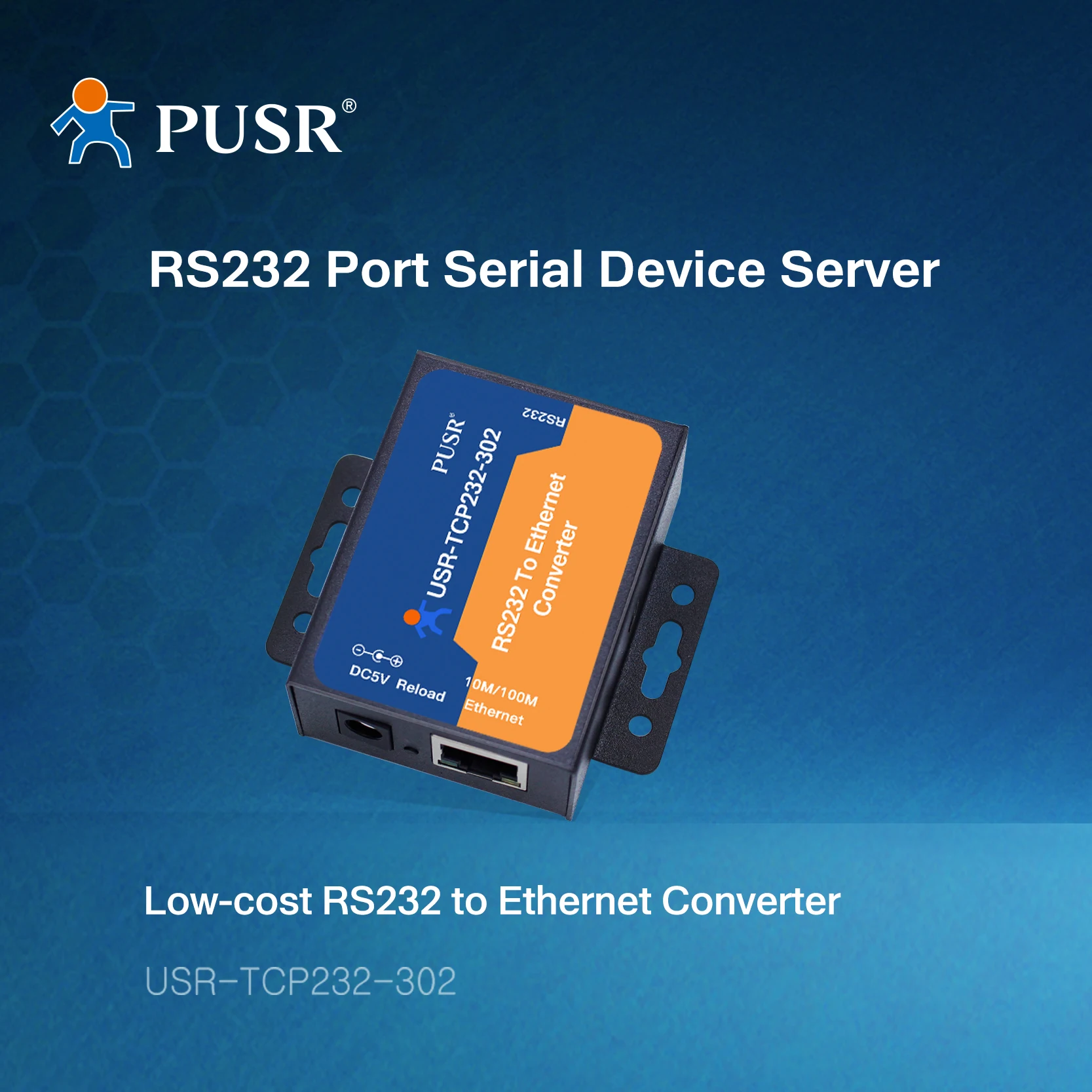 USR-TCP232-302 serial device server gateway RS232 to Ethernet Converters with DNS DHCP