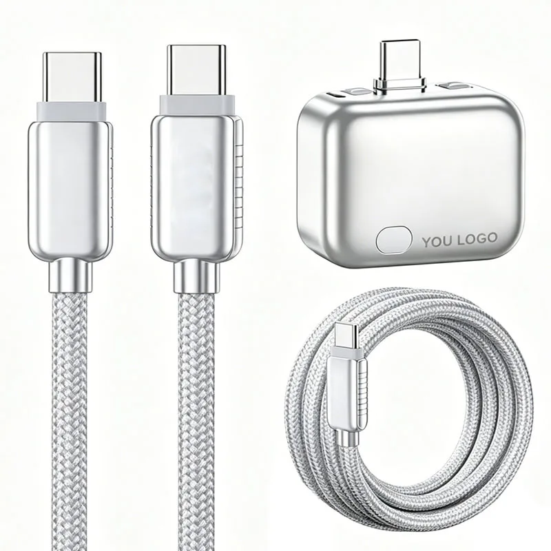 140W Auto-Eject 5A Fast Charger Cable Type-C AI Chip Overcharge Protection Smart Disconnect Full Charge for IOS Phones & Tablets