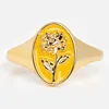 Bague en or de novembre