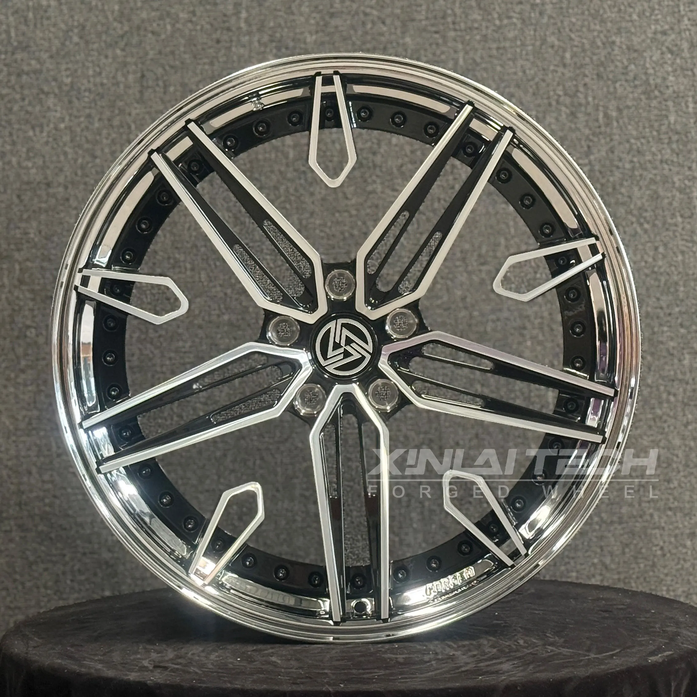 XL Forged Alloy Car Wheels 2-piece Custom Rims OEM 5x114.3 5x112 5x120 18 19 20 21 22 23 24 Inch Chrome for BMW Audi Porsche - Image 2