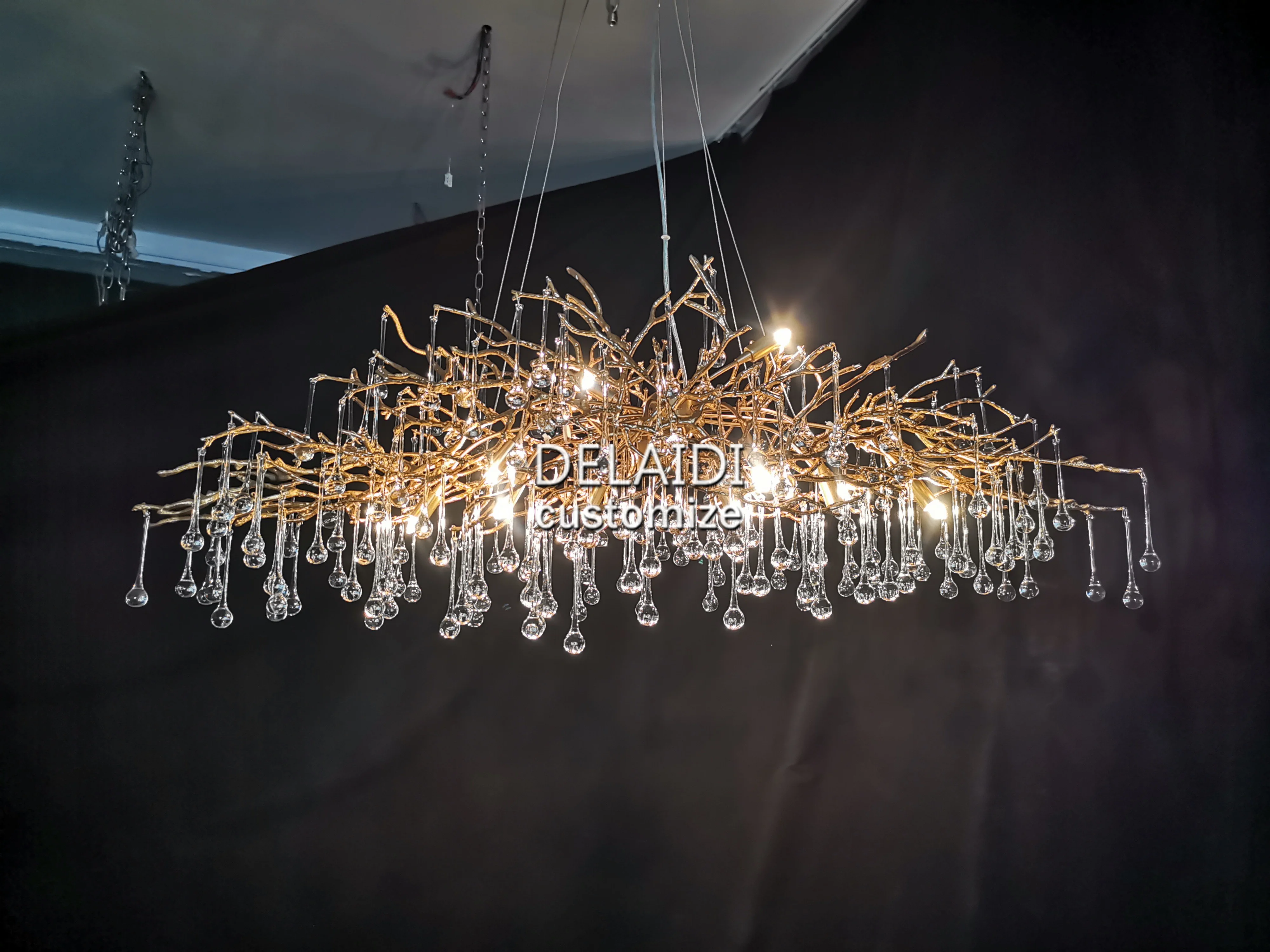 branch crystal chandelier