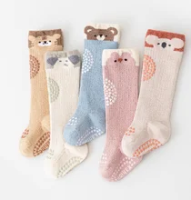 Fashion Cute Cartoon Anti-slip Warm Winter Thick Long Baby Socks Kids Crew New Born Socks