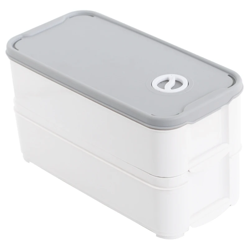 Transparent plastic 20 egg tray storage box stackable