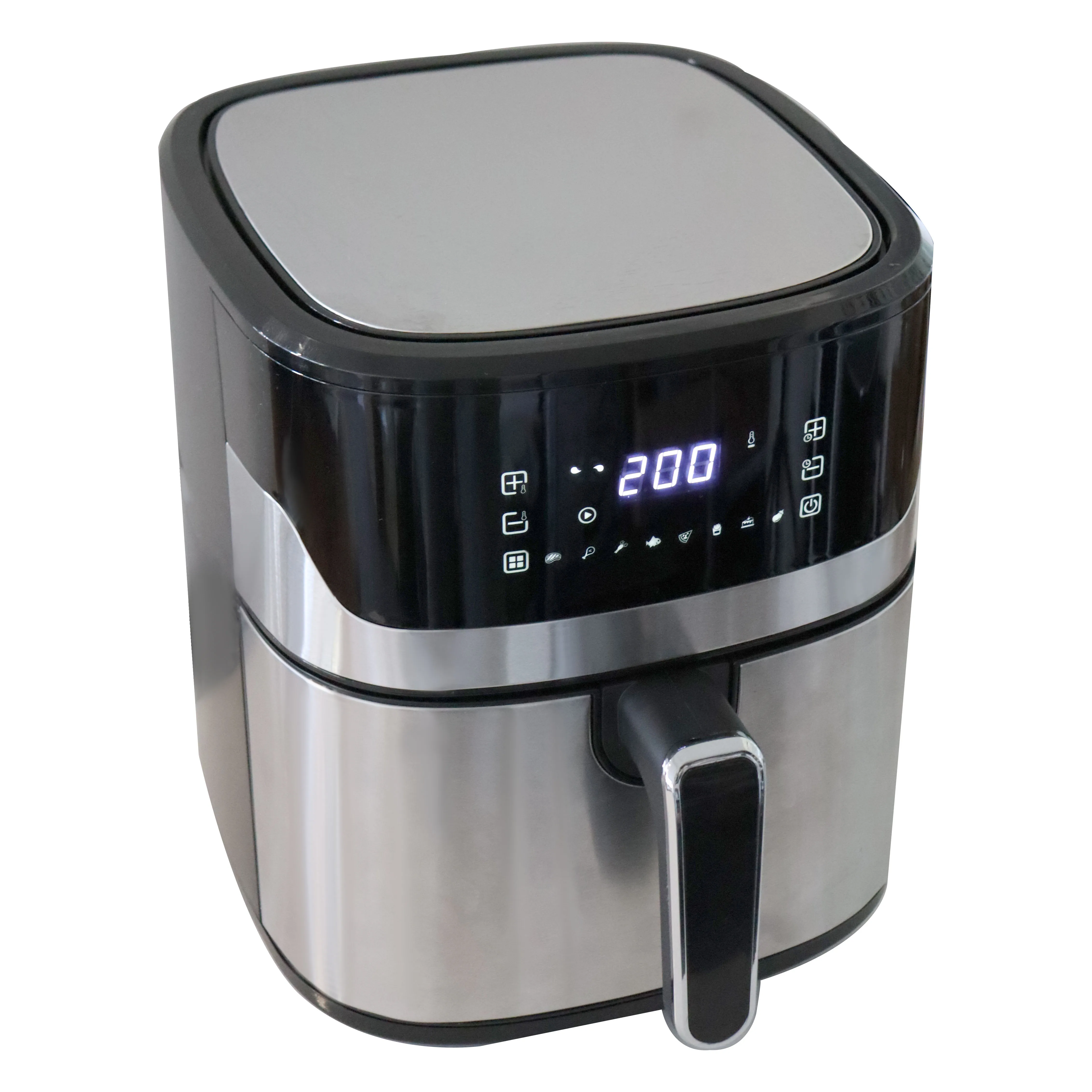 Longbank Wholesale Friteuse Professionnel Multifunction Large Capacity Digital Air Fryer Electric Healthy Square Home Kitchen