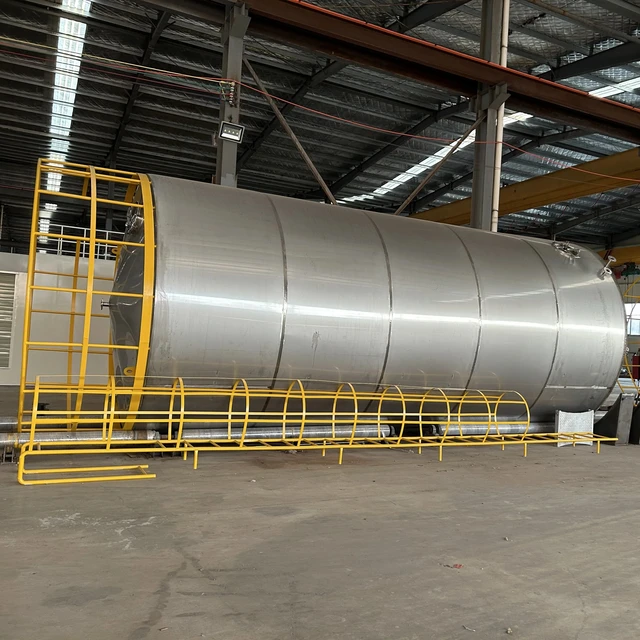Fengda 30 m3 large volume horizontal storage tank stainless steel chemical storage tank