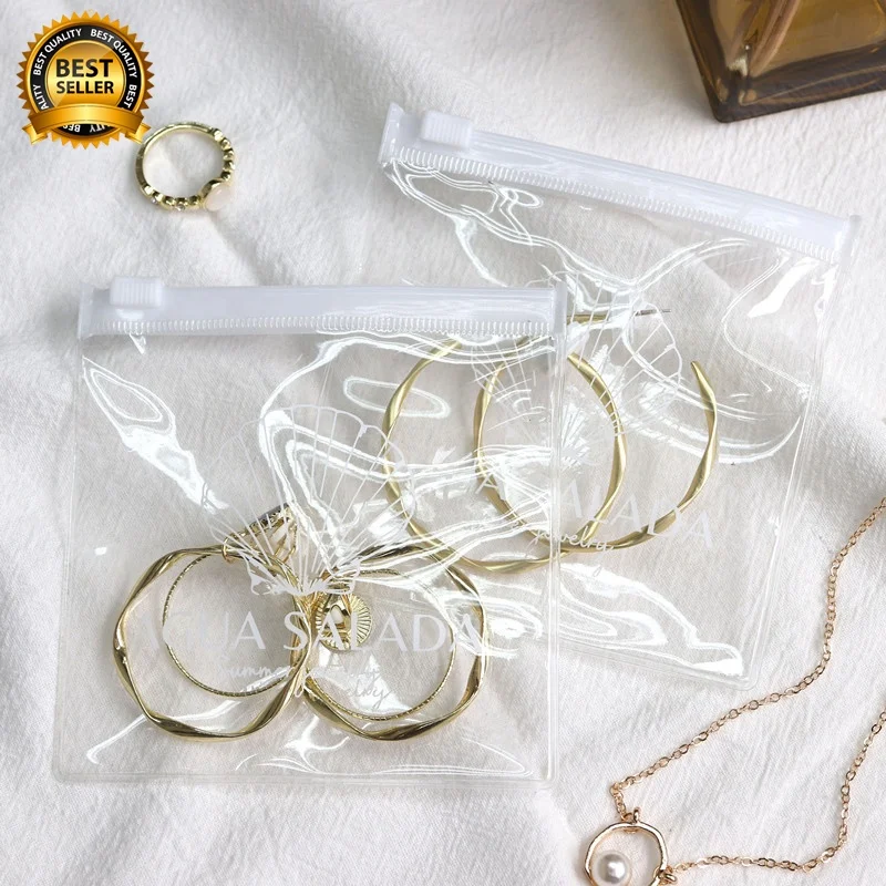 Custom Small Mini Packaging Clear Laser Hologram Pvc Jewelry Pouch