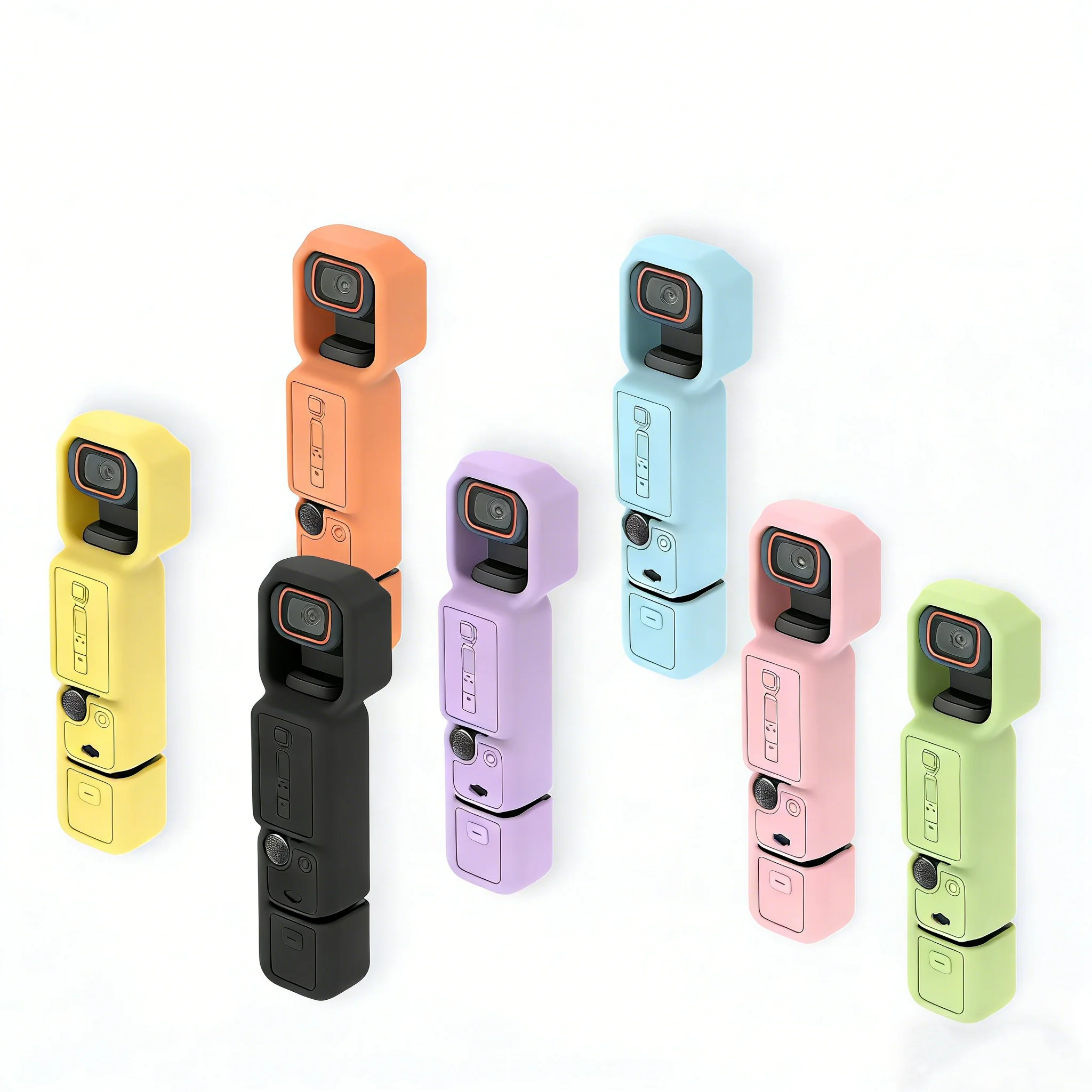 Silicone Cover for DJI Osmo Pocket 3 Protective Case Scratch-Resistant Sleeve for DJI OSMO Pocket 3 Portable Combo Accessories