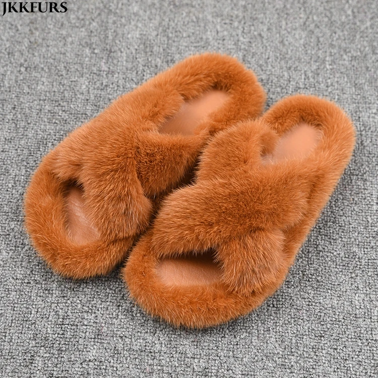 Wholesale Luxury Mink Fur lippers