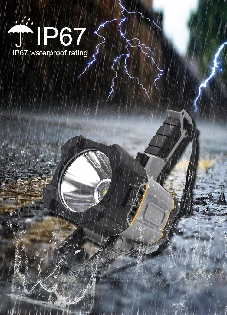 Most powerful portable multifunctional mini rechargeable led handheld long distance hunting searchlight spotlight flashlight details