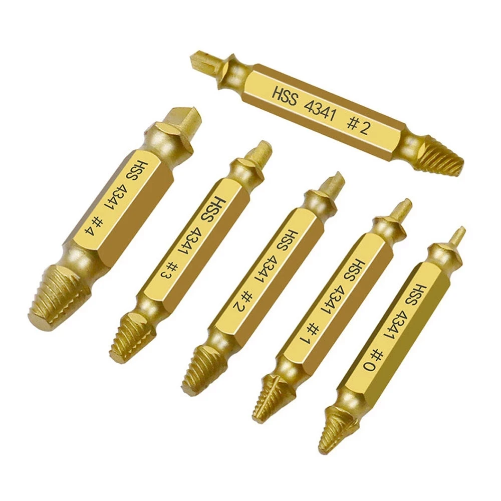 4341 6pcs Damaged Screw Extractor Set 
