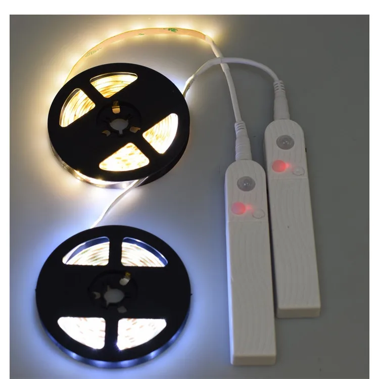 Kitchen Stairs Wardrobe Bed Side Lamp Strip Wireless Pir Motion Sensor