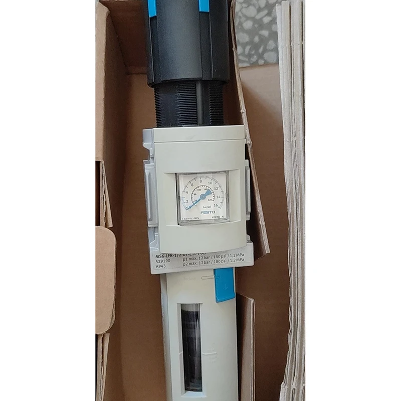 FESTOs Type FRL Filter Regulator 529190 MS6-LFR-1/2-D7-ERV-AS Lfr Pneumatic air Source Treatment Unit