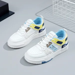 K1305 Wholesale Autumn Versatile Breathable Board Shoes Thick Sole Women's Heightened Korean Casual Sports Shoes