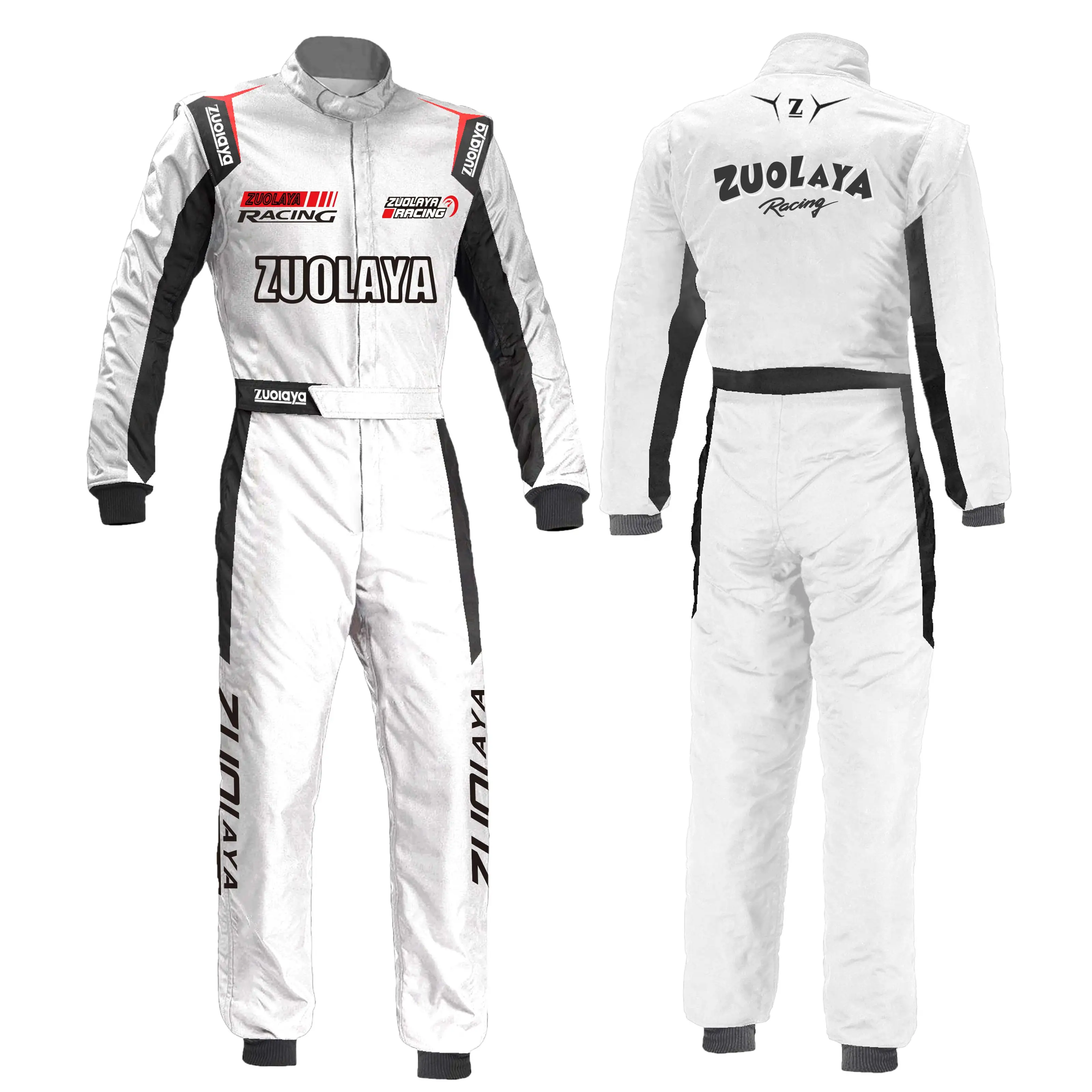 Zuolayaゴーカートレースナイロンコットンスーツオートバイ