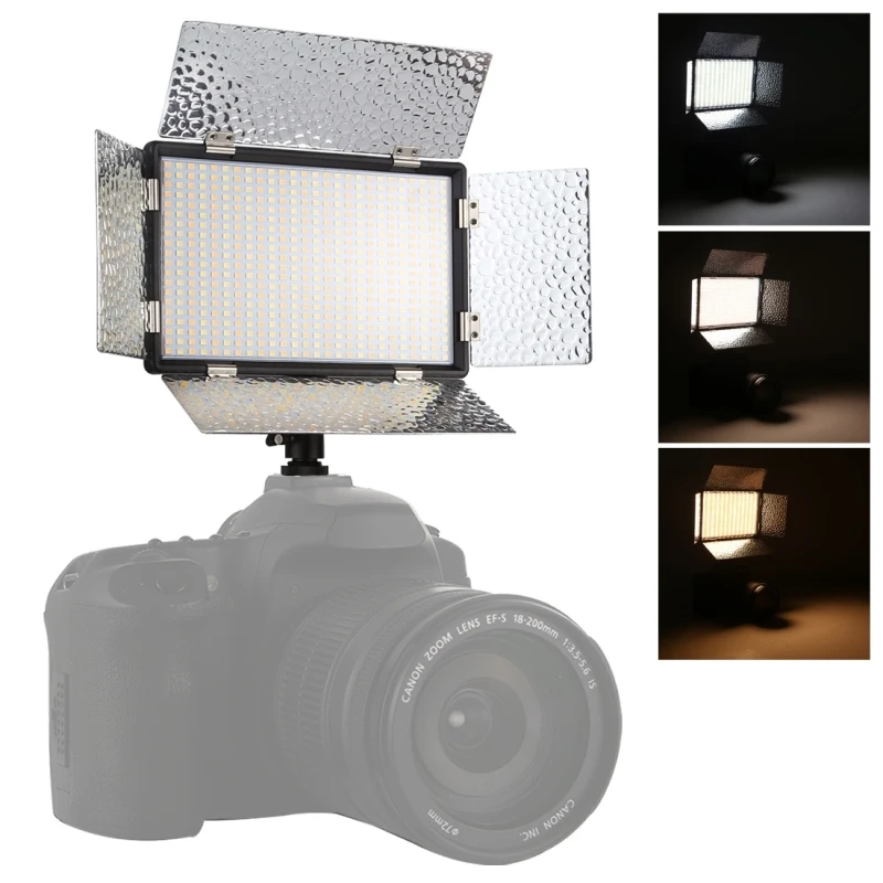 LED01 520 LEDs 4100LM Professional Vlogging Photography for Canon Nikon DSLR Cameras Photo Studio Light