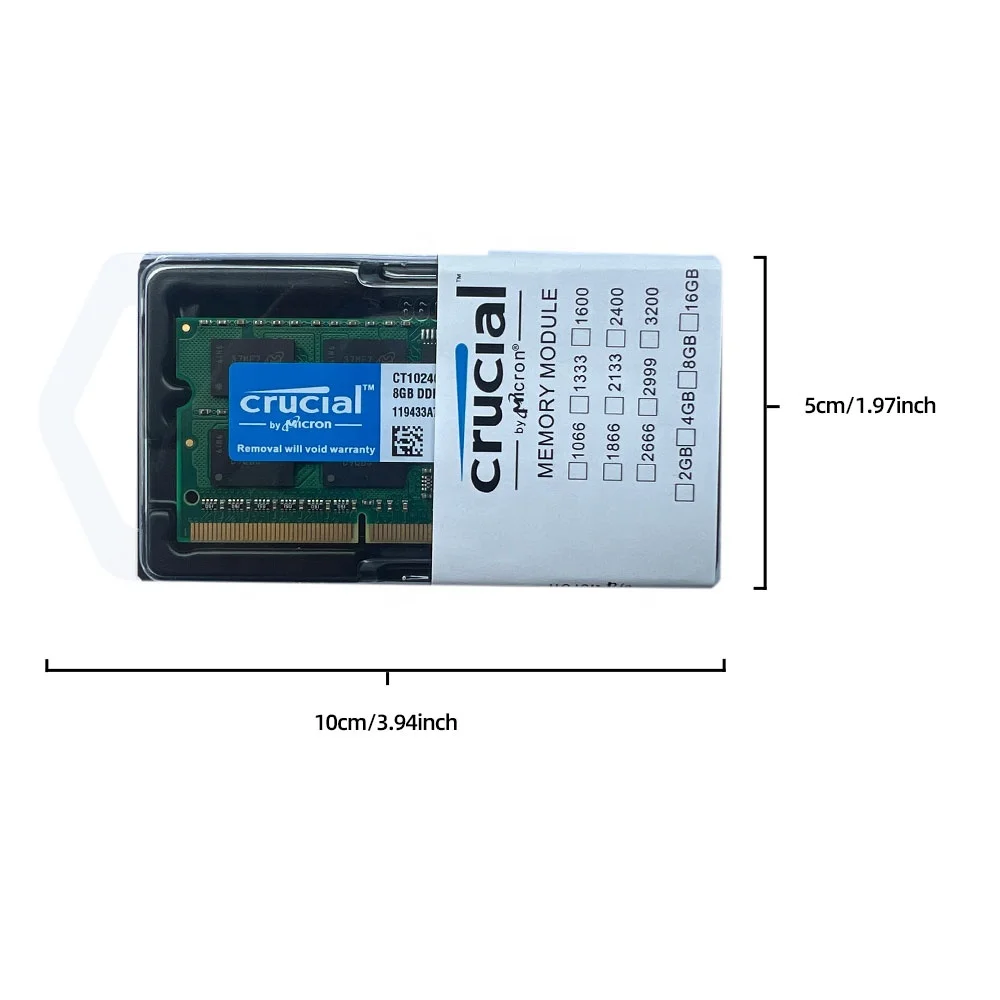 Micron DDR3L 4 ГБ 8 1600 МГц ОЗУ ноутбука 1 35 В